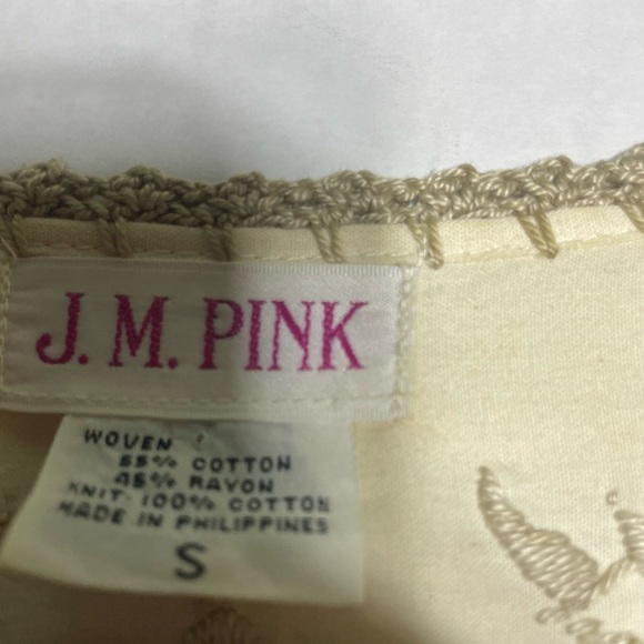 Vintage J.M. Pink top size small - Picture 3 of 8